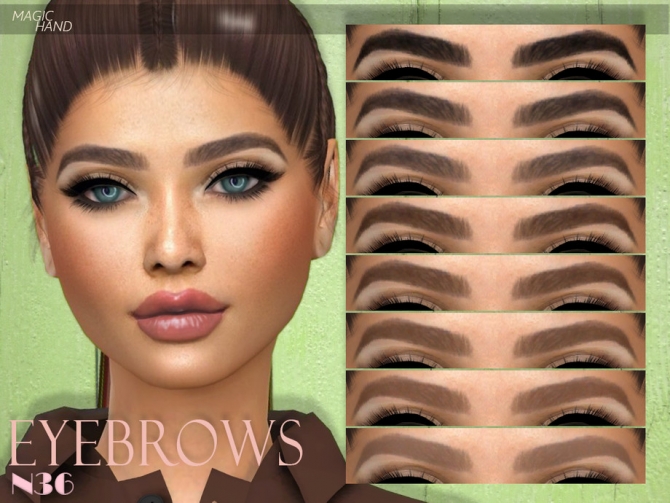 Eyebrows N36 By MagicHand At TSR Sims 4 Updates