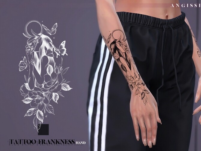 Frankness Hand Tattoo By Angissi At Tsr Sims 4 Updates