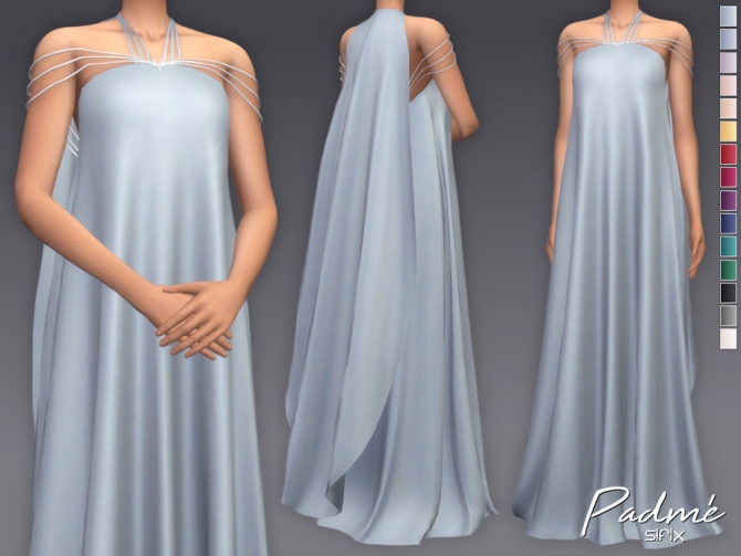 Padme dress by Sifix at TSR » Sims 4 Updates