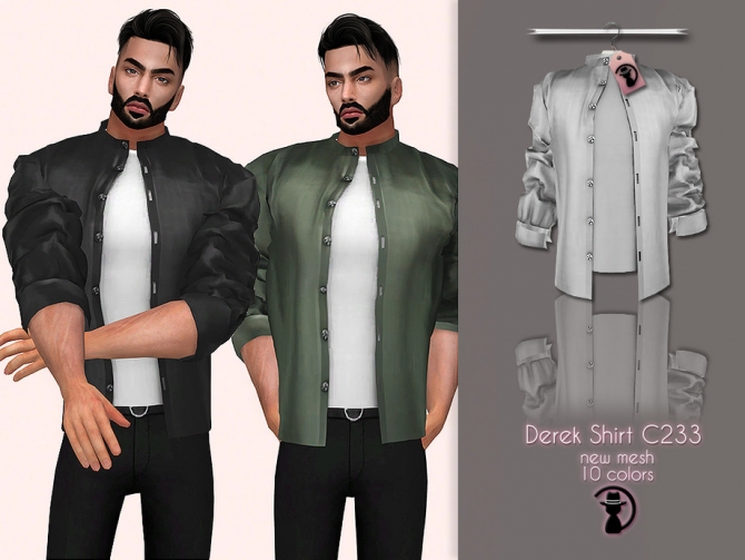 Derek Shirt C233 By Turksimmer At TSR Sims 4 Updates