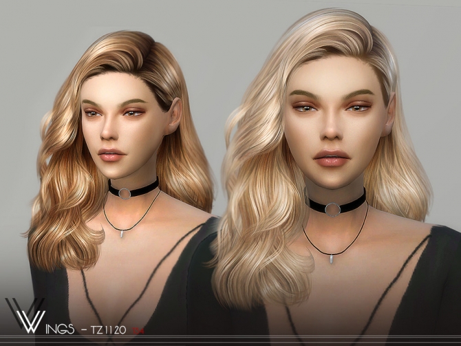 Hair Os1114 By Wings Sims From Tsr For The Sims 4 Sim