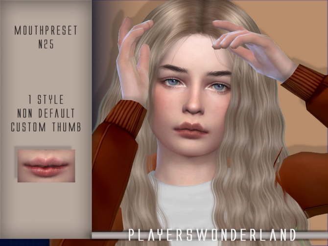 Mouth Preset N25 By Playerswonderland At Tsr Sims 4 Updates