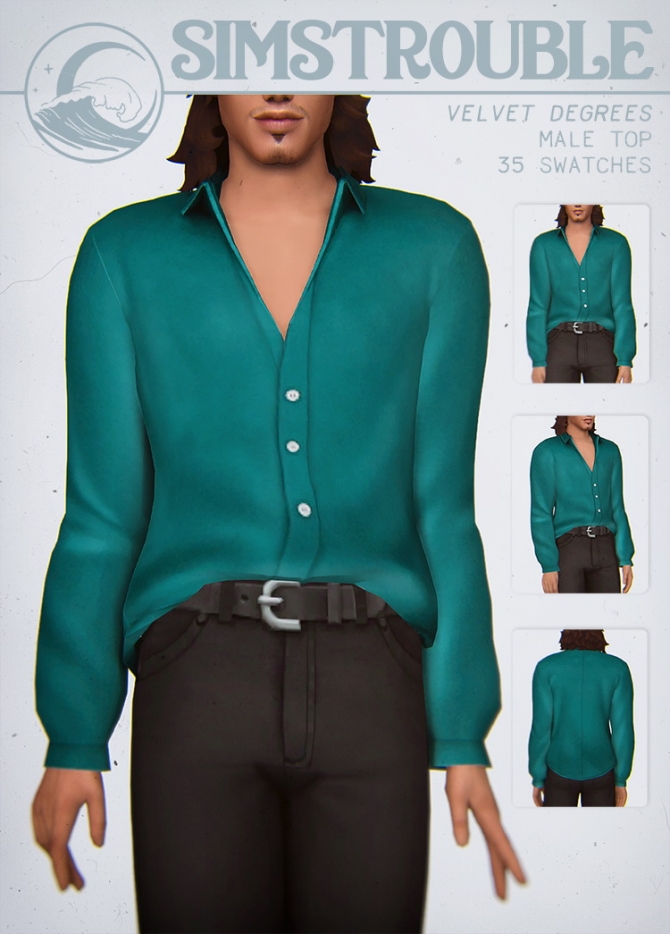 VELVET DEGREES SHIRT At SimsTrouble Sims 4 Updates