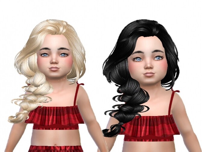 Side braid for toddlers converted at Trudie55 » Sims 4 Updates