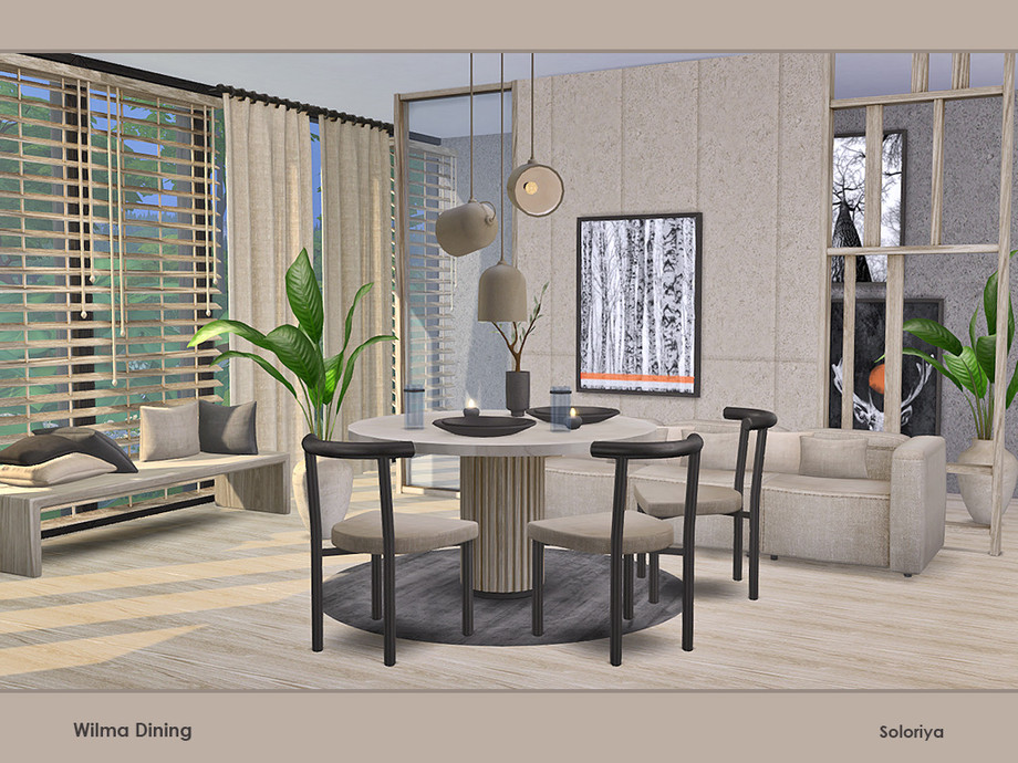 Wilma Dining Room by soloriya at TSR » Sims 4 Updates