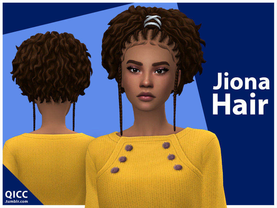 Jiona Hair Set By Qicc At TSR Sims 4 Updates