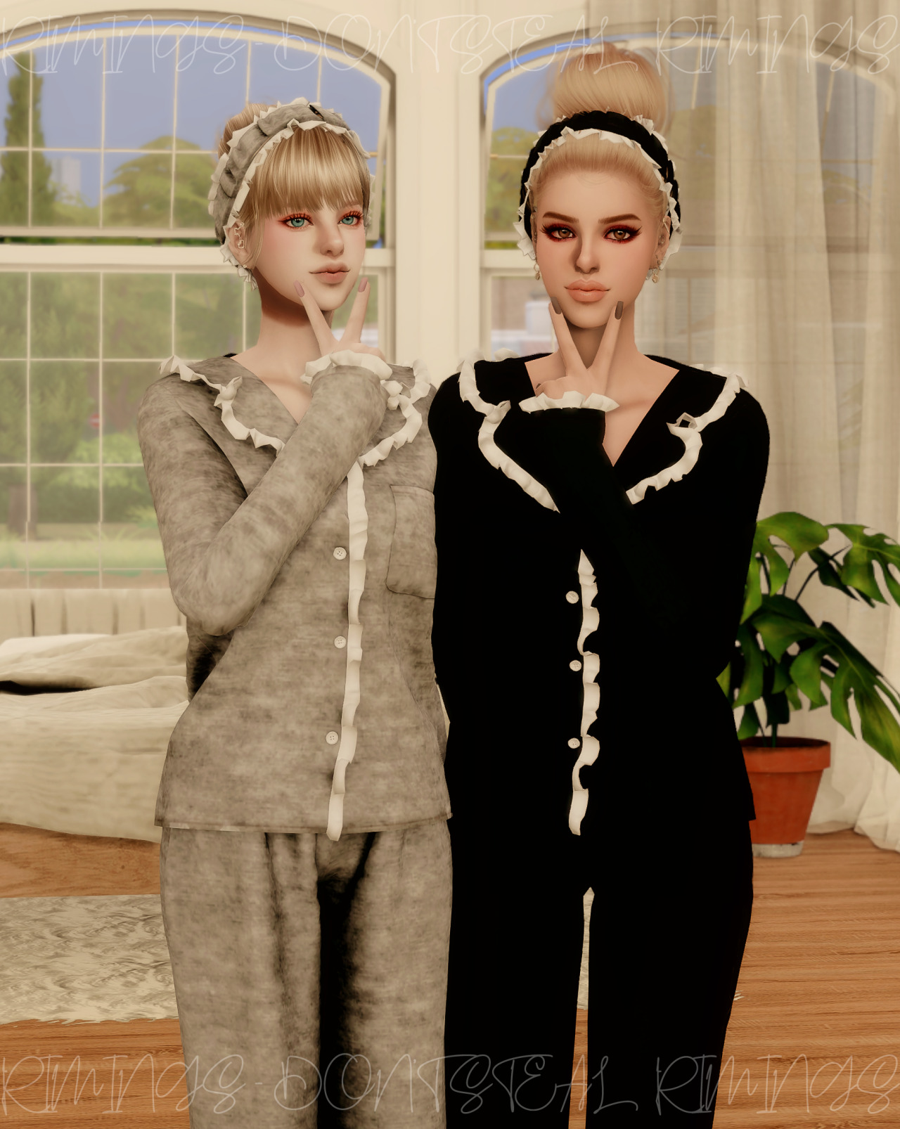 Frill Pajama Set At Rimings Sims Updates