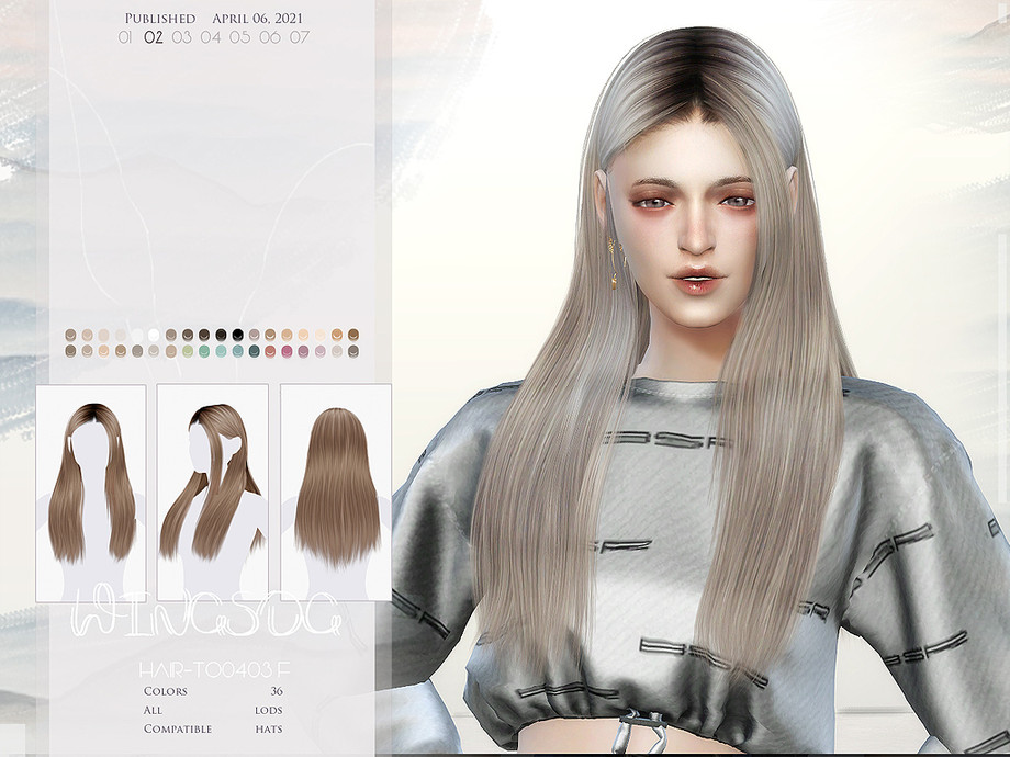 WINGS TO0403 Hair By Wingssims At TSR Sims 4 Updates