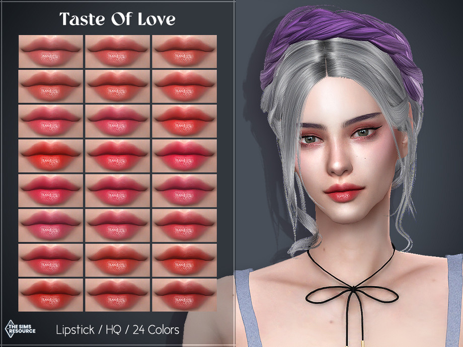 Lmcs Taste Of Love Lipstick Hq By Lisaminicatsims At Tsr Sims Updates