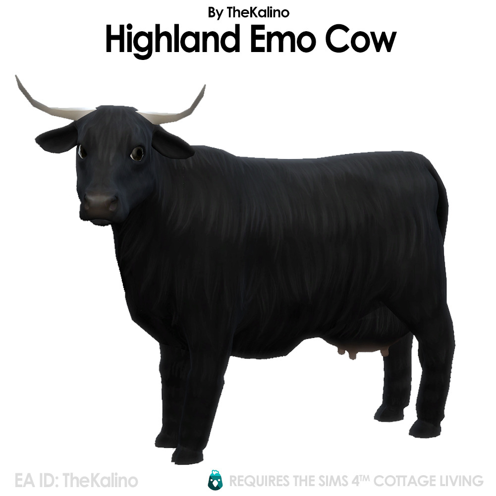 Sims 4 Cow Skin CC