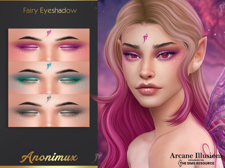 Arcane Illusions Fairy Eyeshadow By Anonimux Simmer At Tsr Sims