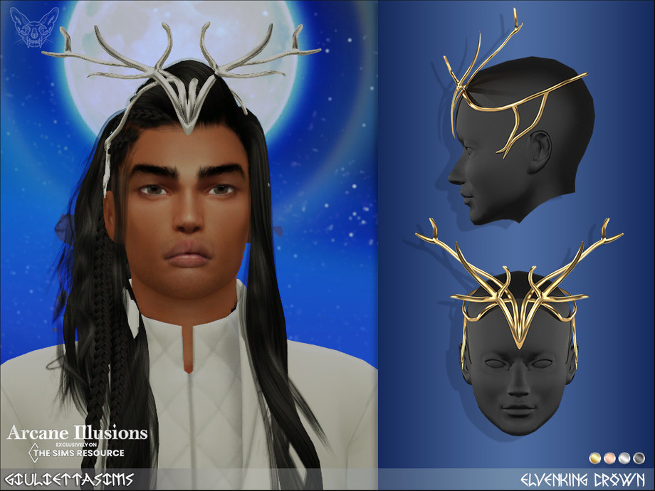 Arcane Illusions Elvenking Crown By Feyona At Tsr Sims Updates