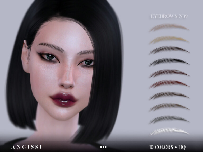 Eyebrows N39 By ANGISSI At TSR Sims 4 Updates