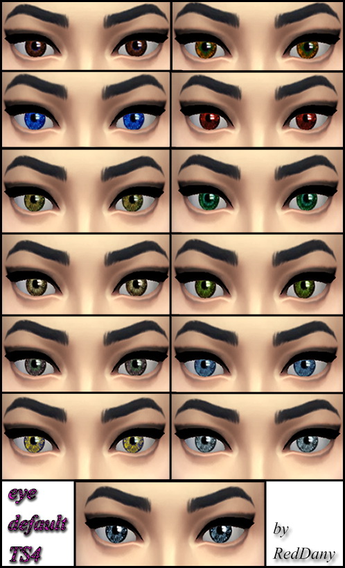 Sims 4 Flash replacement default eyes at Dany’s Blog