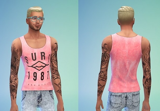 Sims 4 Surf 1987 Tank Top (Non Default) at Sims 4 Sweetshop