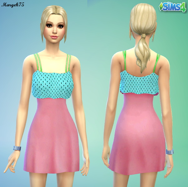 Sims 4 Cute Summer Dress Recolour at Sims 3 Addiction