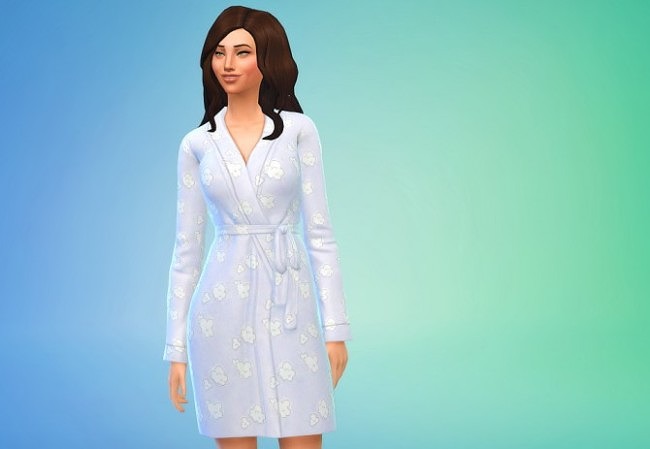 Sims 4 Little Clouds Bathrobe (non default) at Seventhecho