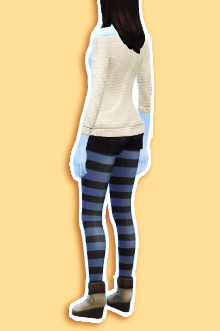 Sims 4 Sheer Striped Tights at JSBoutique