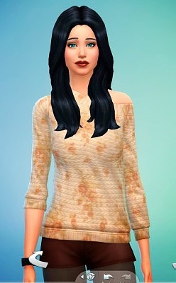 Jersey floral vintage top at Ayla’s Sims