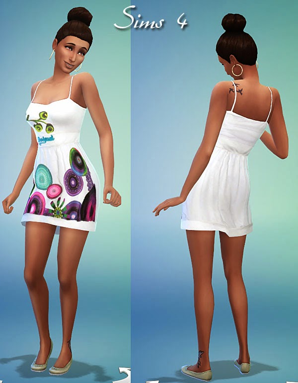 Sims 4 T shirts and dress by Pilar at SimControl