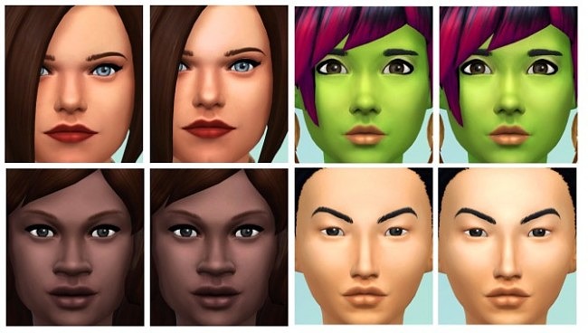 Sims 4 Subtle Face Highlights Non Default at Ely’s Simsalabim