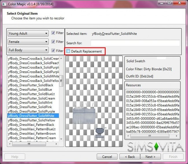 Sims 4 Tutorial The Sims 4: How to put a custom Swatch for non default outfits at Sims Vita