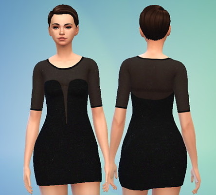Sheer Dress at Puresims » Sims 4 Updates
