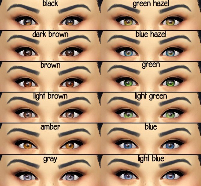 Default Replacement Eyes For Ts4 Sims 4 Eyes Vrogue