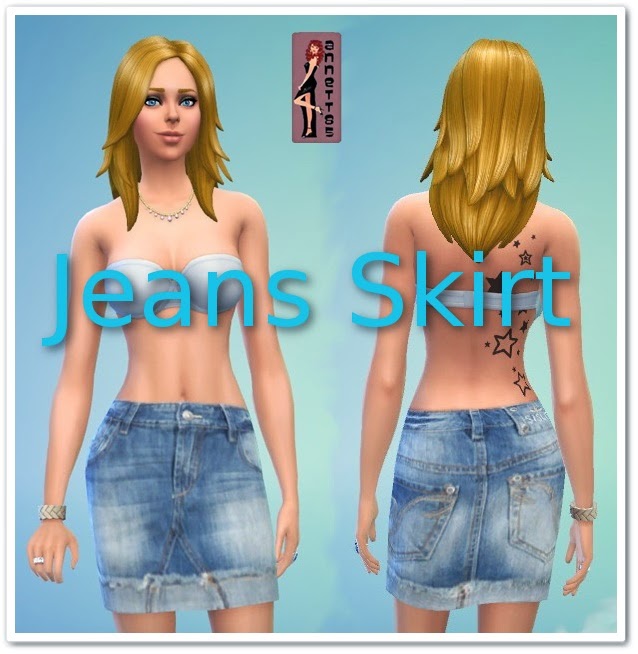 Sims 4 Jeans Skirt by Annett85 at Annett’s Sims 4 Welt