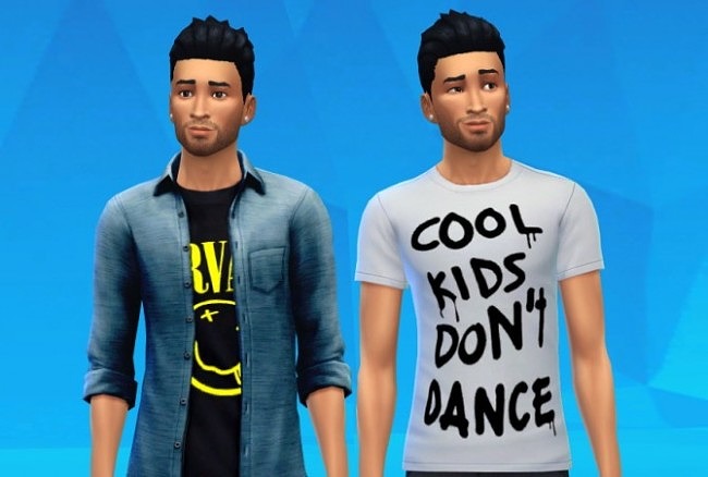 Sims 4 Zayn Malik Inspired Shirts at Matt In Simblrland
