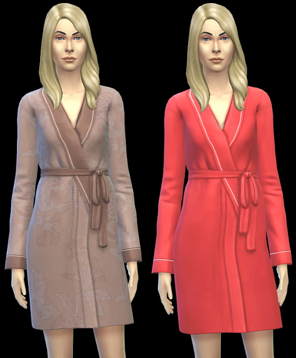 Sims 4 Recolors of the sleep robes (defaut and non default) at ThatMalorieGirl