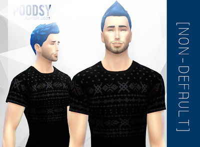 Sims 4 Etnic themed shirt for ya males 2 at Poodsy