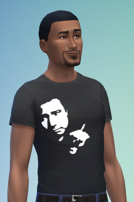 Sims 4 Bill Hicks shirt for both genders at SimFeetUnder