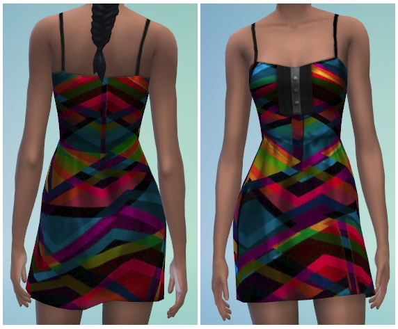 Sims 4 6 Button Up Sundress Recolors at The Simsperience