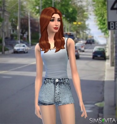 Denim shorts non-default by Luciap25 at Sims Vita