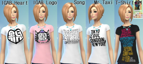 Sims 4 15 SNSD/Girl’s Generation Non default T Shirt recolors at Darkiie Sims4