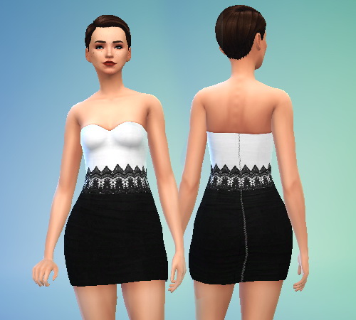 Sims 4 Lace Dress at Puresims