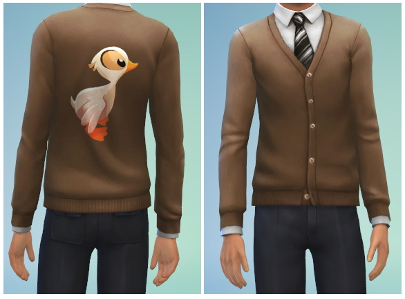 Sims 4 6 Male Cardigan Recolors at The Simsperience