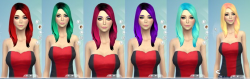 Sims 4 7 Non Default Hair Recolor at Darkiie Sims4