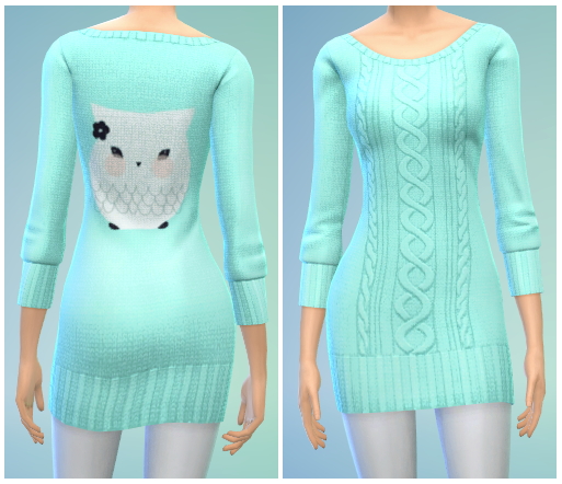 Sims 4 4 Sweater Dress Recolors at The Simsperience