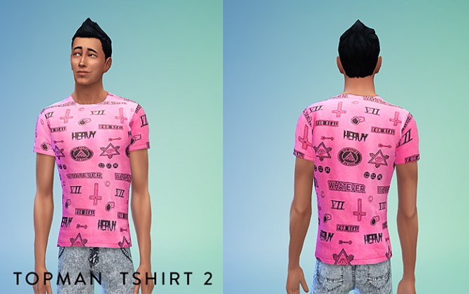 Sims 4 Topman Tshirt Set at Sims 4 Sweetshop