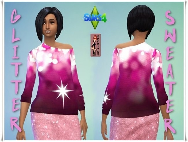 Sims 4 Glitter Sweater at Annett’s Sims 4 Welt