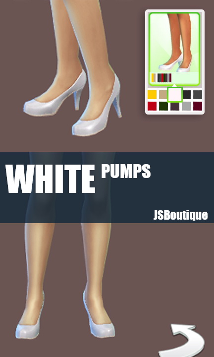 Sims 4 White versions of 7 clothing items at JSBoutique