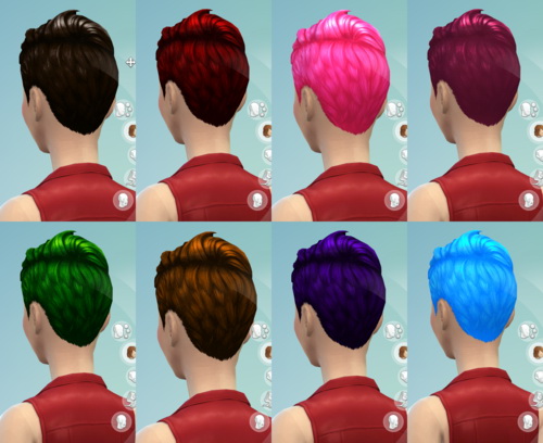 Sims 4 9 Non default Hair recolors at Darkiie Sims4