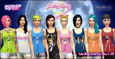 Sailor Moon Crystal Top’s at Gabymelove Sims