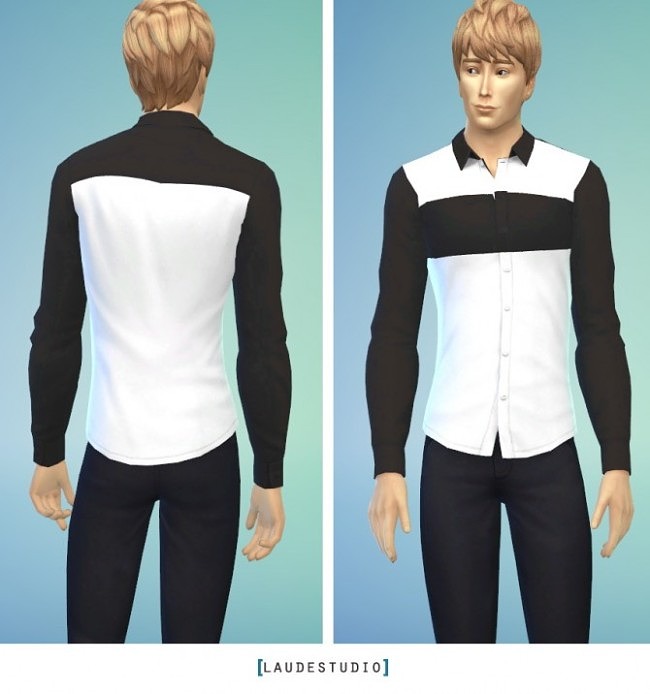 Sims 4 ChenChen Basic Shirt for males at Laude Studio