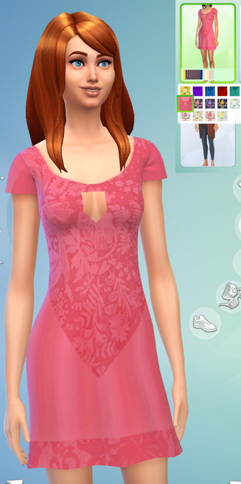 Sims 4 Flower Dress at Darkiie Sims4