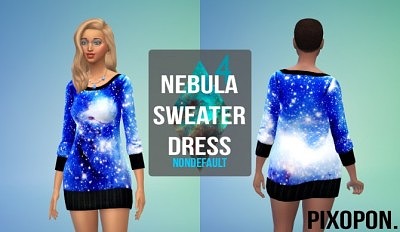 Non-default Nebula Sweater Dress at Pixopon