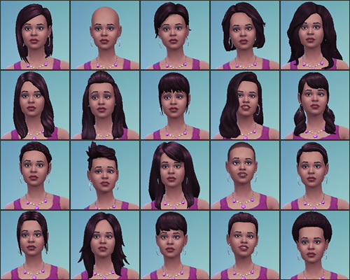 Sims 4 64 hair recolors at Simply Simblr