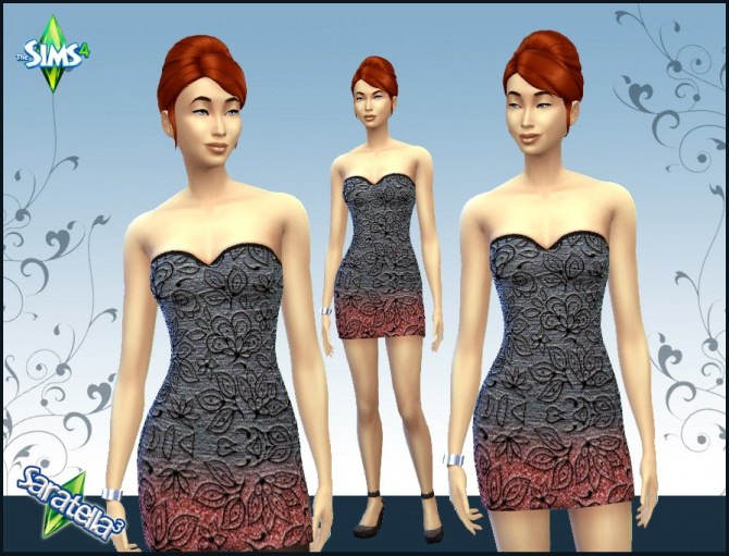 Sims 4 Non default dress at Saratella’s Place